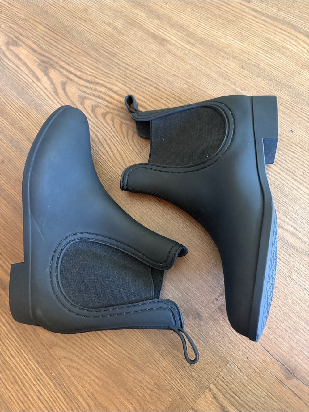Jeffrey Campbell Black Chelsea Rain Boots